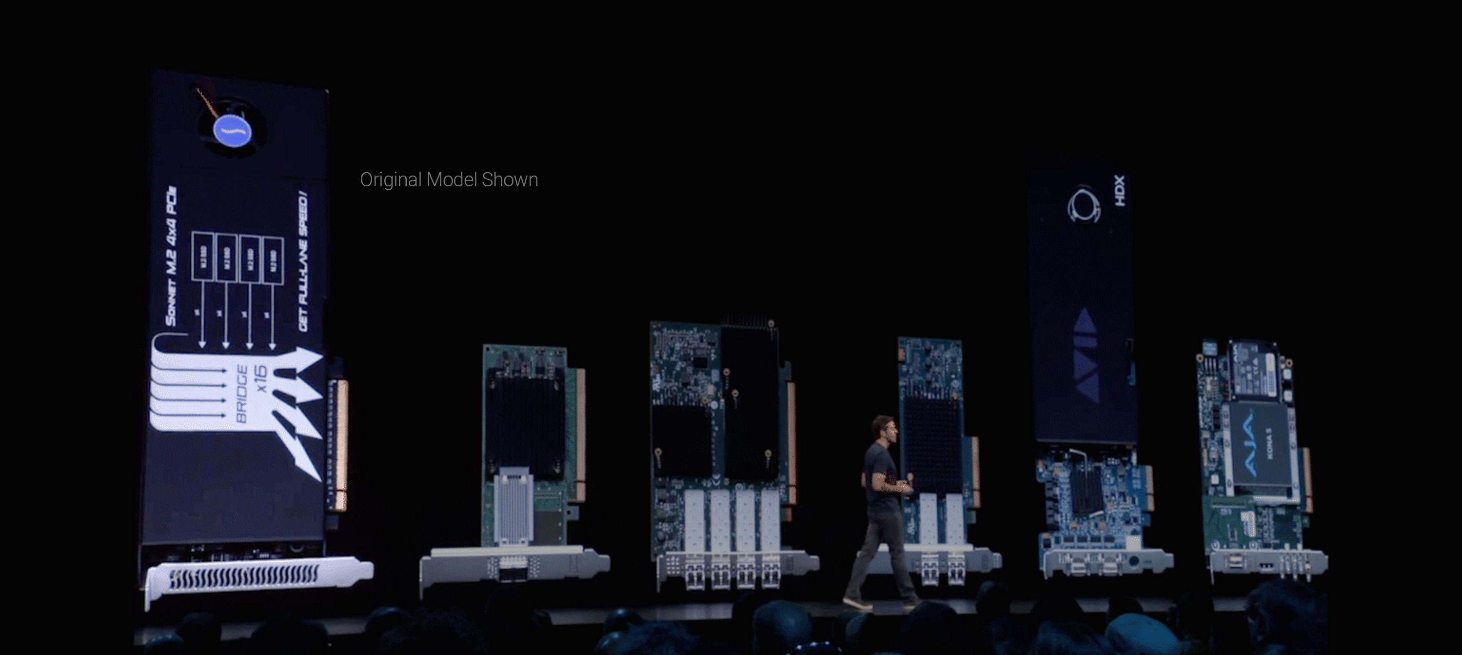Screenshot of Sonnet M.2 4x4 PCIe Card Featured at Apple's WWDC Conference