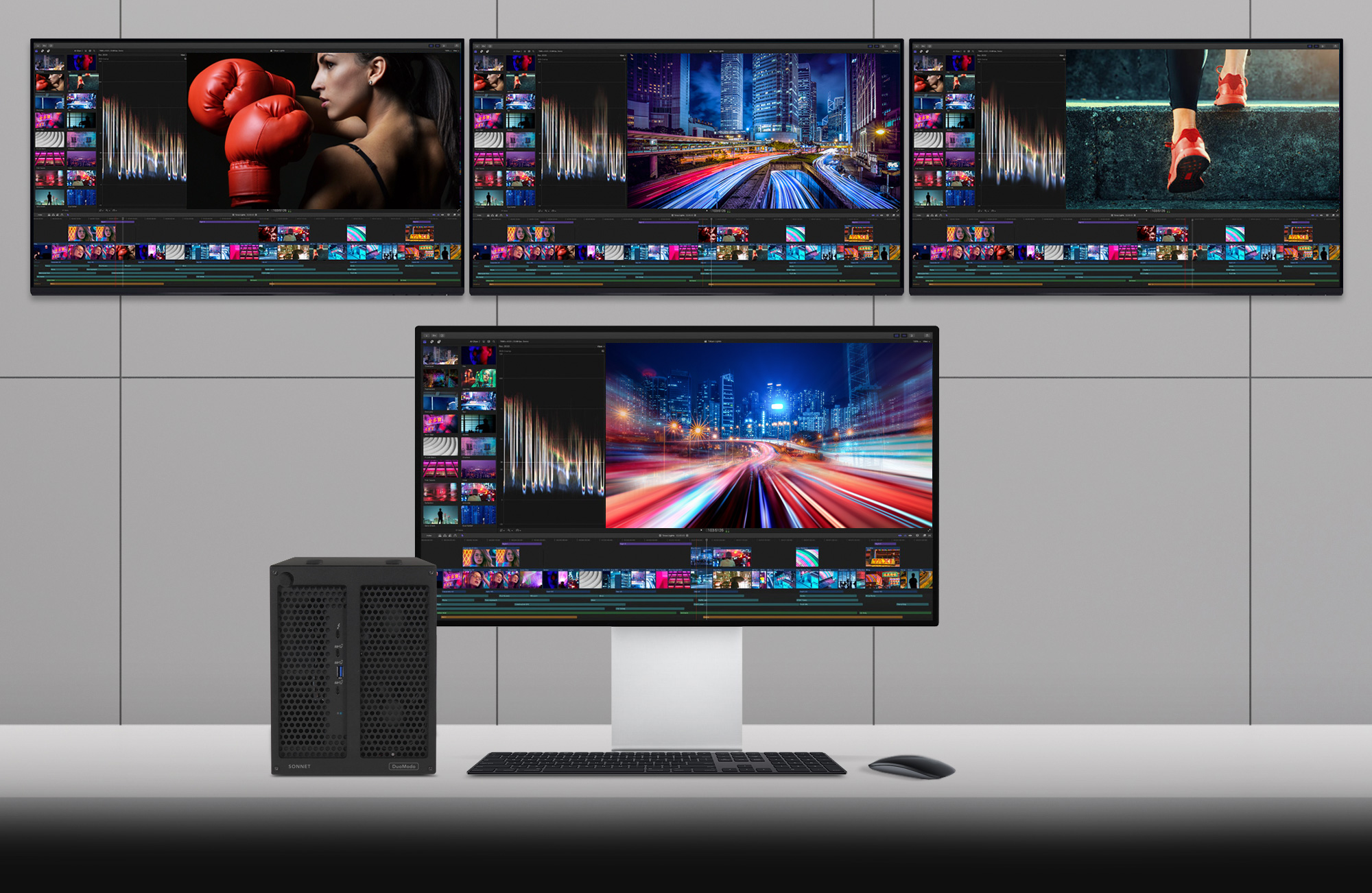 Four Displays Workflow Setup