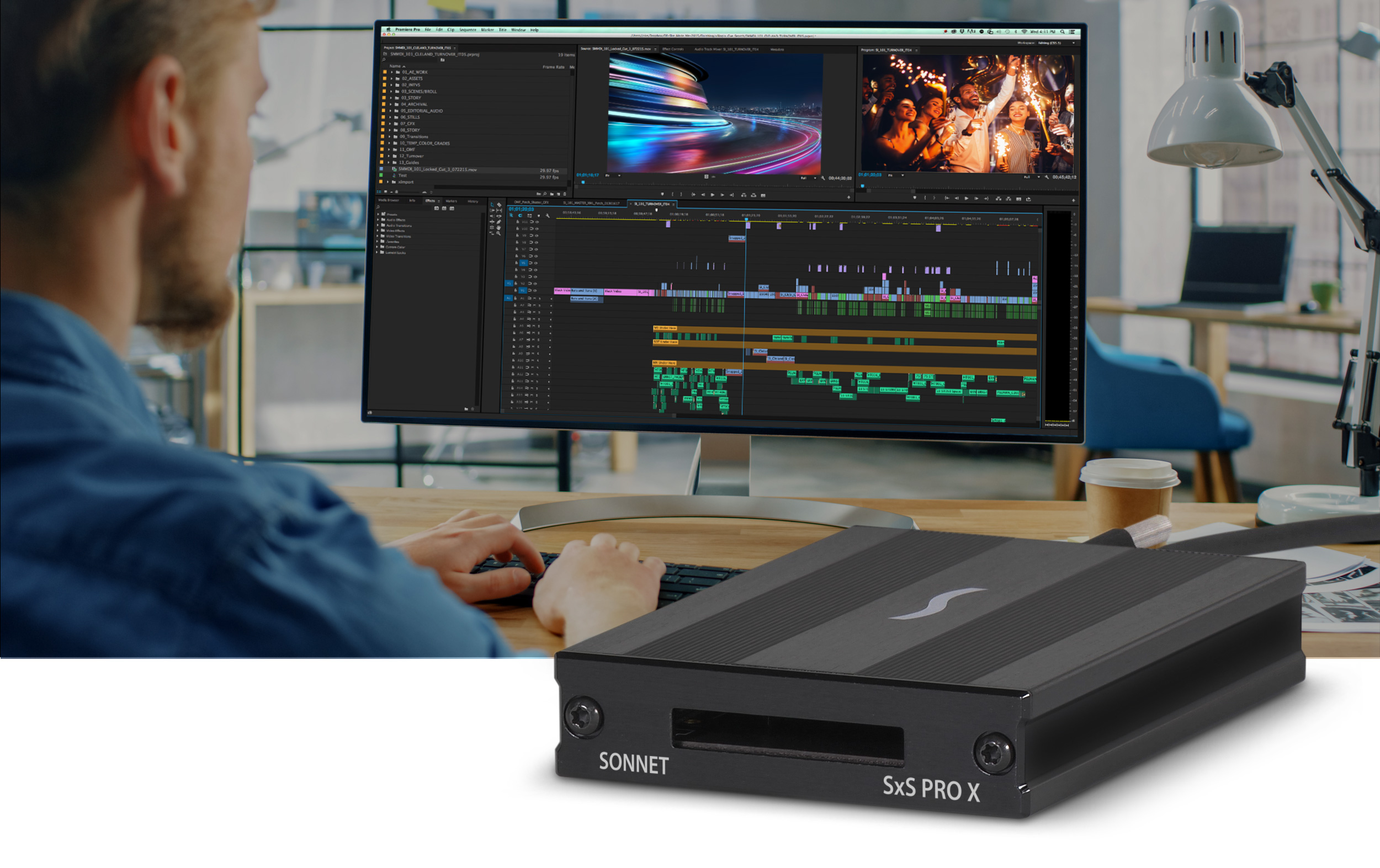 SxS Pro X Thunderbolt 3 Single Slot Card Reader - Next Generation Ingest