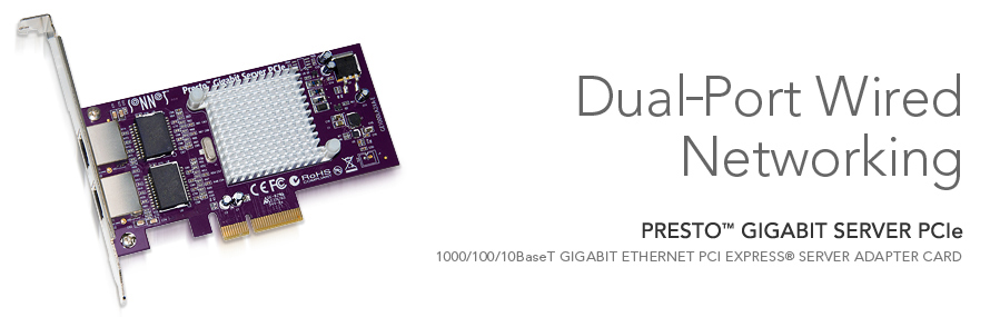 Presto Gigabit Pro PCIe Server