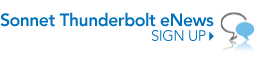 Sonnet Thunderbolt eNews Sign Up