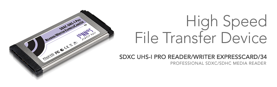 SDXC UHSI-Pro Reader/Writer ExpressCard/34