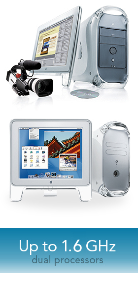 Up to 1.8 GHz dual processors