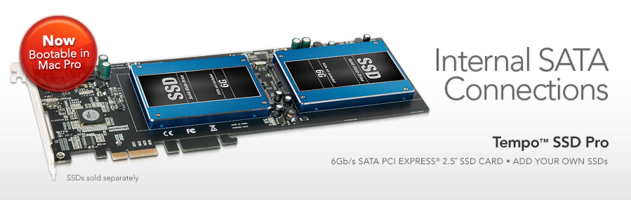 Tempo SSD & Tempo SSD Pro 6Gb/s SATA PCIe 2.5