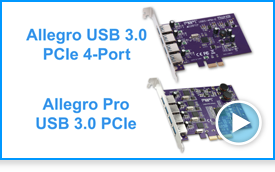 Allegro USB 3.0 PCIe 4-Port Overview