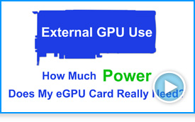 eGFX Breakaway eGPU Use