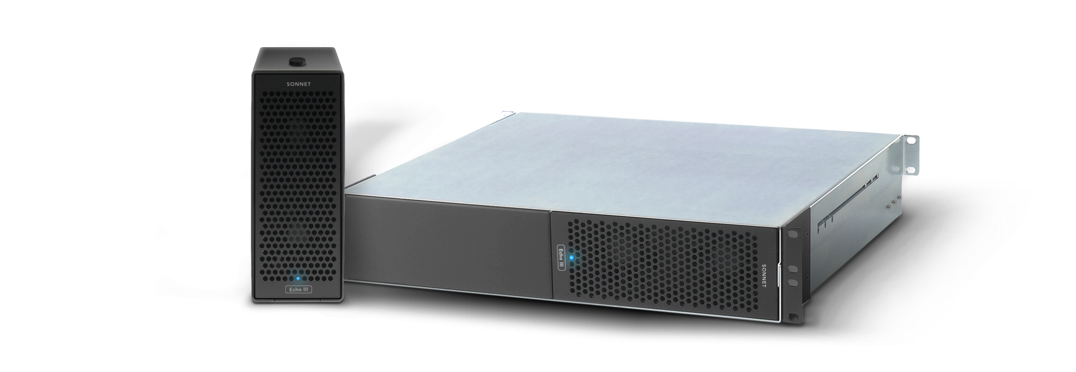 Echo III Desktop and Echo III Rackmount Thunderbolt Expansion Systems.