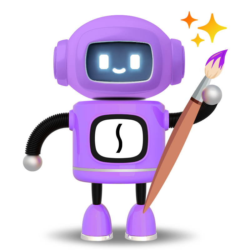 AI generated character icon.