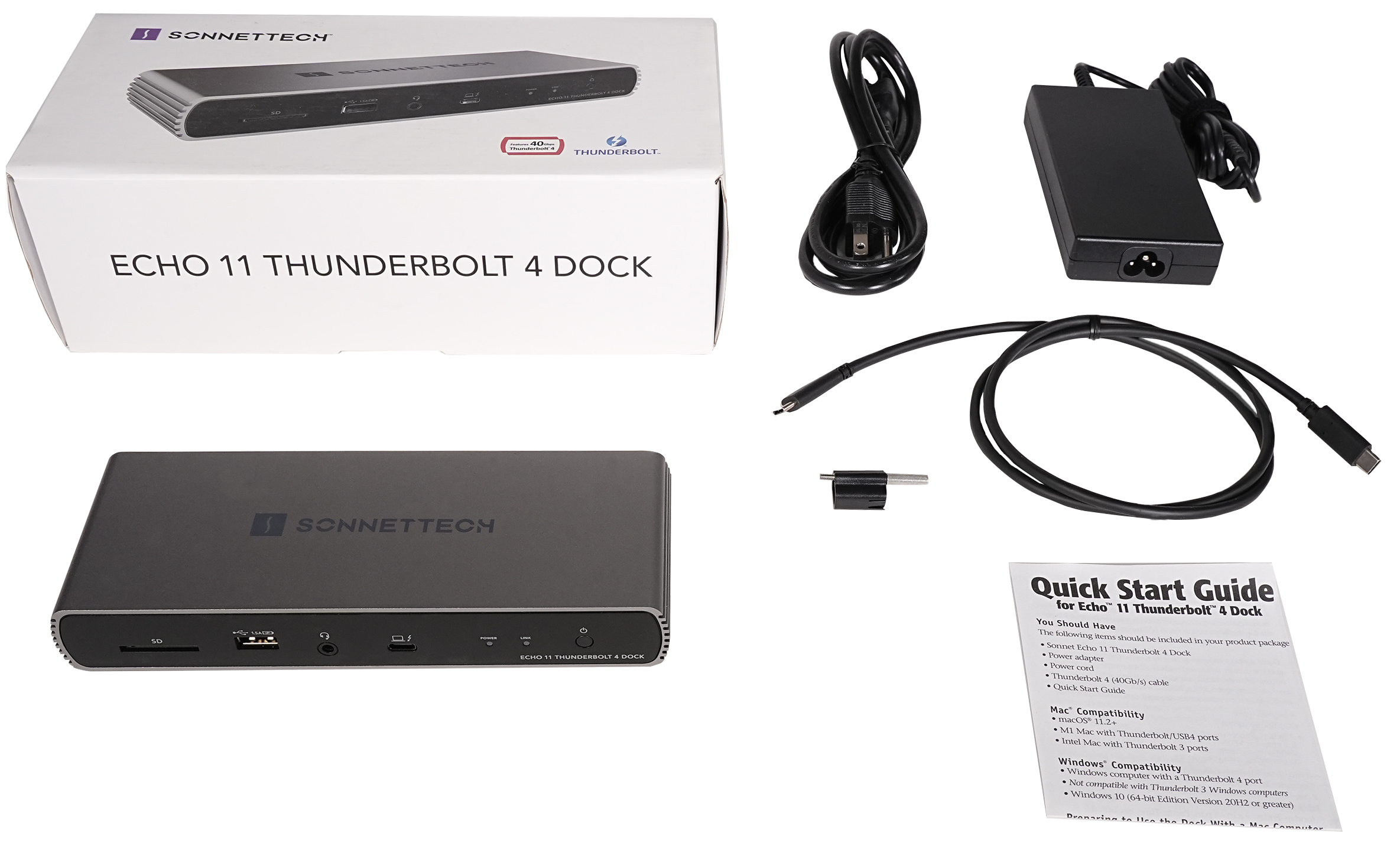 Echo 11 Thunderbolt 4 Dock Packaging