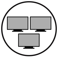 Two displays icon.