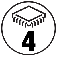 4 USB controllers icon.