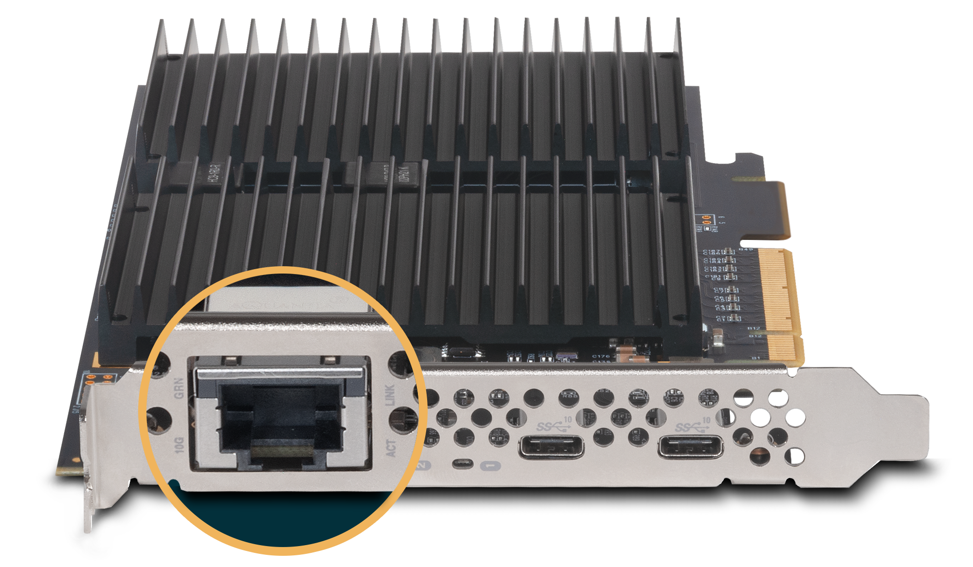 McFiver PCIe Card 10Gb Ethernet Port