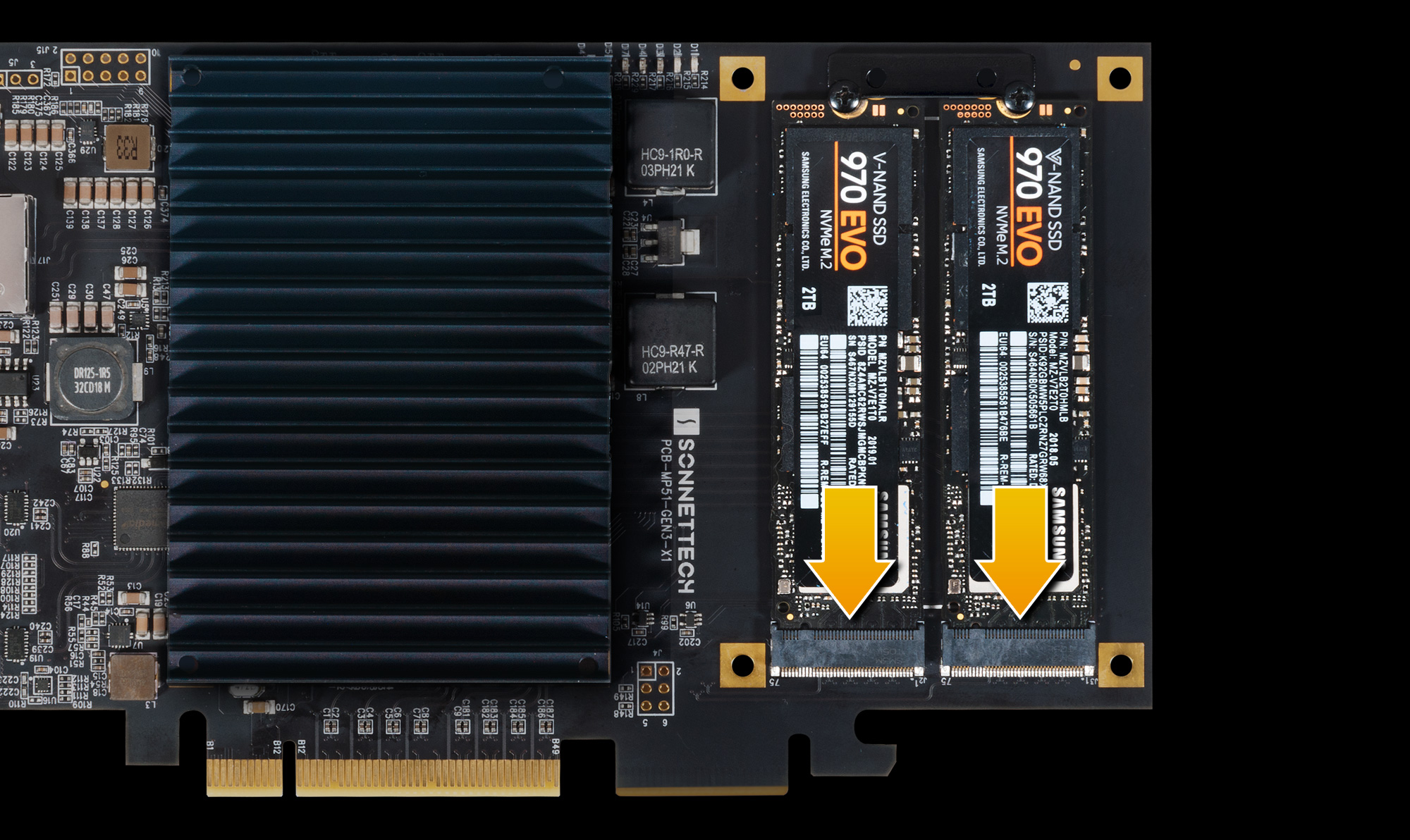 McFiver PCIe Card SSD Slots