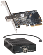 Solo 10G SFP+ PCIe Card and Solo10G SFP+ Thunderbolt 3Adapter