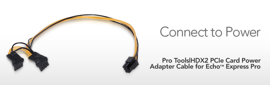 Pro Tools|HDX2 PCIe Card Power Adapter Cable for Echo Express Pro