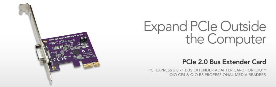 PCIe 2.0 x1 Bus Extender Card