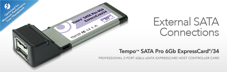 Tempo SATA Pro 6Gb ExpressCard/34